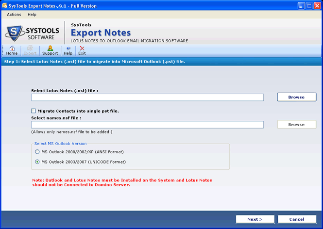 migrate from lotus to exchange, convert lotus to ms outlook, notes to outlook conversion, migration of lotus notes to pst, conve